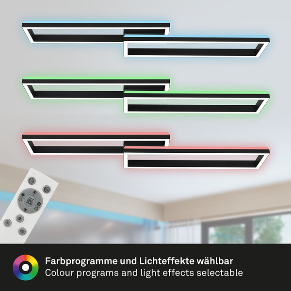 LED-Deckenleuchte Frame Back V - Nylon / Eisen - 2-flammig