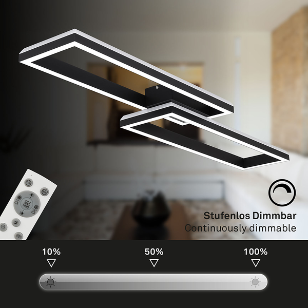 LED-Deckenleuchte Frame Back V - Nylon / Eisen - 2-flammig