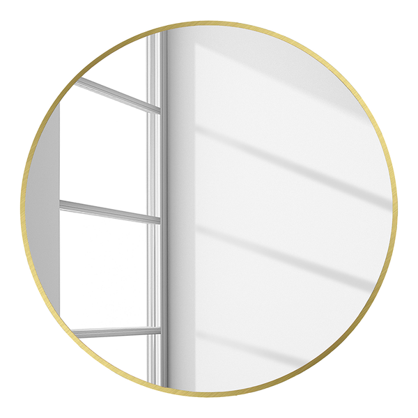 Spiegel Kusmark - Aluminium - Messing - Durchmesser: 60 cm
