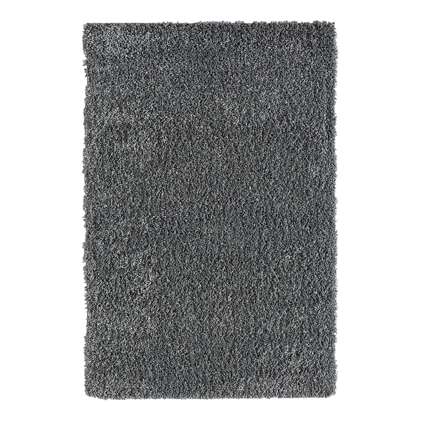 Hochflorteppich My Shaggy - Polypropylen / Jute - Grau - 120 x 180 cm