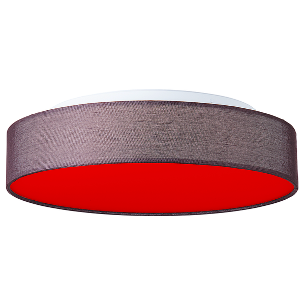 LED-Deckenleuchte Penley - Mischgewebe / Eisen - 1-flammig