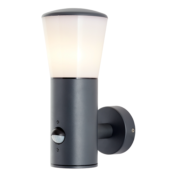Wandleuchte Cliffi II - Polycarbonat / Aluminium - 1-flammig