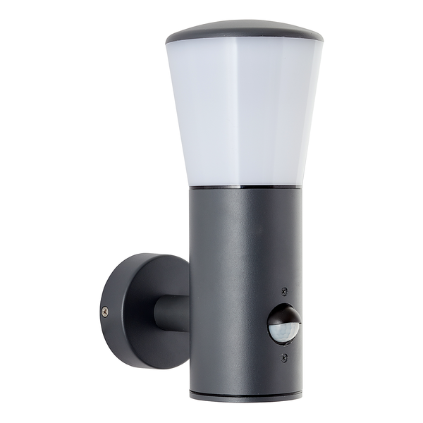 Wandleuchte Cliffi II - Polycarbonat / Aluminium - 1-flammig