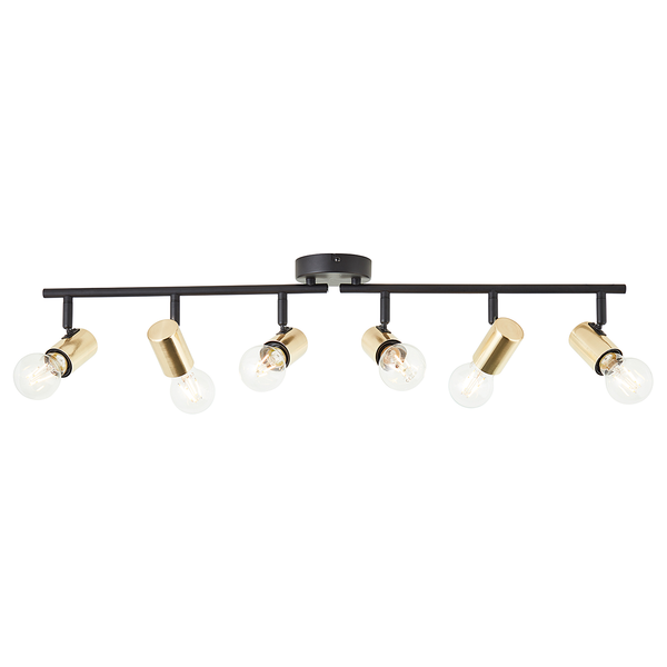 Deckenleuchte Kerry - Eisen - Flammenanzahl: 6