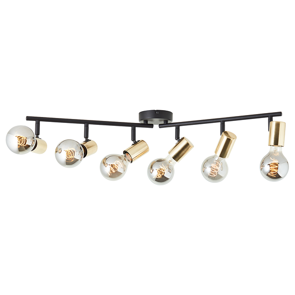 Deckenleuchte Kerry - Eisen - Flammenanzahl: 6