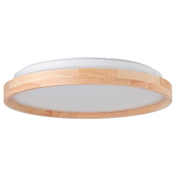 LED-Deckenleuchte Alson - Polyethylen / Gummibaum massiv - 1-flammig