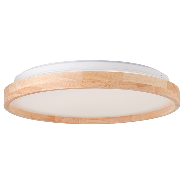 LED-Deckenleuchte Alson - Polyethylen / Gummibaum massiv - 1-flammig