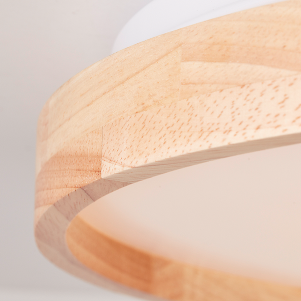 LED-Deckenleuchte Alson - Polyethylen / Gummibaum massiv - 1-flammig