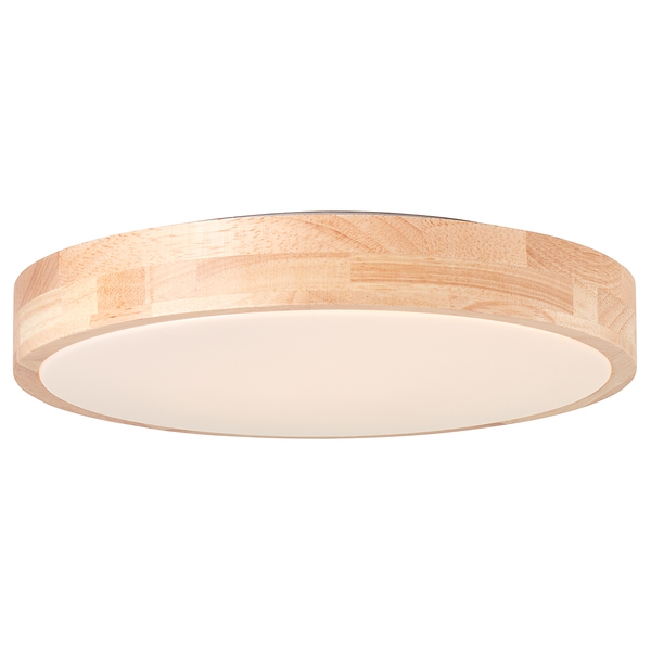 LED-Deckenleuchte Moreen - Polyethylen / Gummibaum massiv - 1-flammig