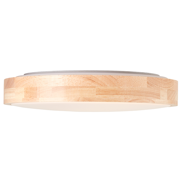 LED-Deckenleuchte Moreen - Polyethylen / Gummibaum massiv - 1-flammig