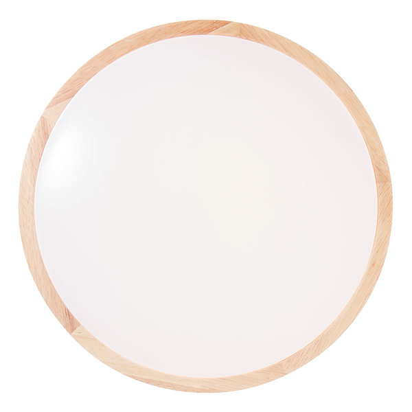 LED-Deckenleuchte Moreen - Polyethylen / Gummibaum massiv - 1-flammig