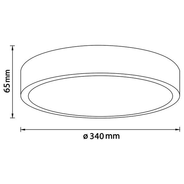 LED-Deckenleuchte Moreen - Polyethylen / Gummibaum massiv - 1-flammig