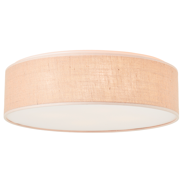 Deckenleuchte Aniela - Leinen / Eisen - 3-flammig