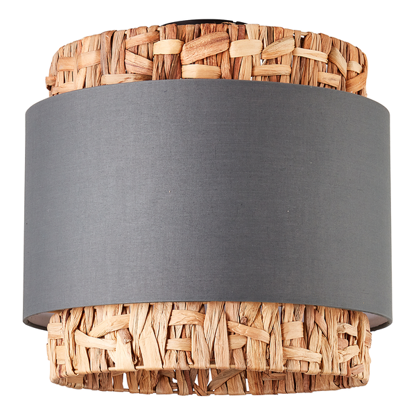 Deckenleuchte Waterlilly - Leinen / Pflanzenblatt - 2-flammig