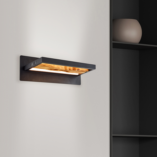 LED-Wandleuchte Chaumont - Kunststoff / Aluminium - 1-flammig