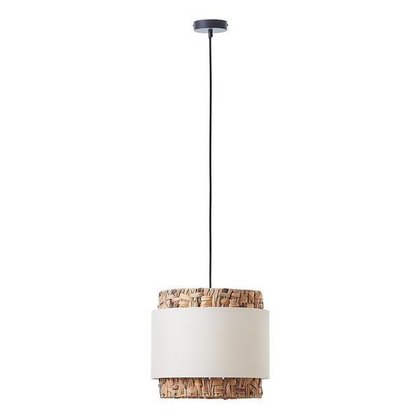 Pendelleuchte Waterlilly I - Leinen / Pflanzenblatt - 1-flammig - Beige