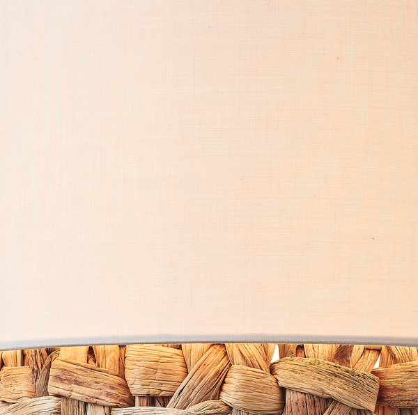 Pendelleuchte Waterlilly I - Leinen / Pflanzenblatt - 1-flammig - Beige