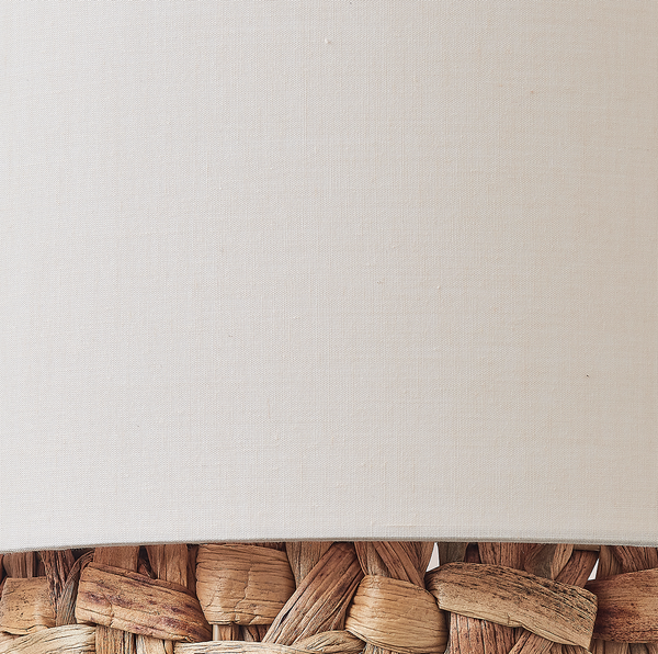 Pendelleuchte Waterlilly I - Leinen / Pflanzenblatt - 1-flammig - Beige