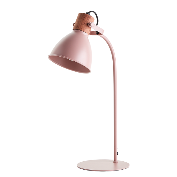 Tischleuchte Erena - Eisen - 1-flammig - Rosa