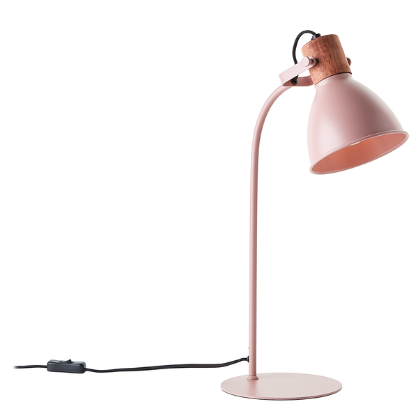 Tischleuchte Erena - Eisen - 1-flammig - Rosa