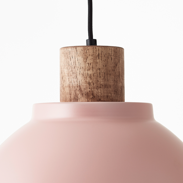 Pendelleuchte Erena - Eisen - 1-flammig - Rosa