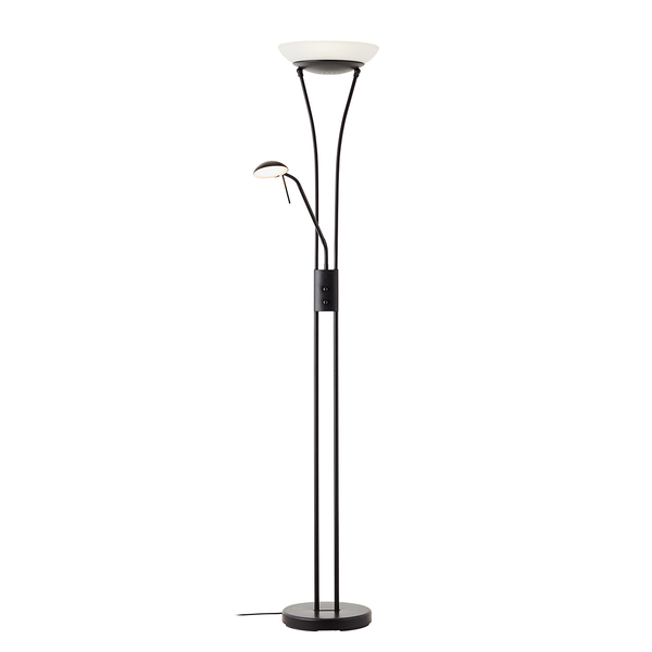 LED-Stehleuchte Finn - Satiniertes glas / Eisen - 1-flammig