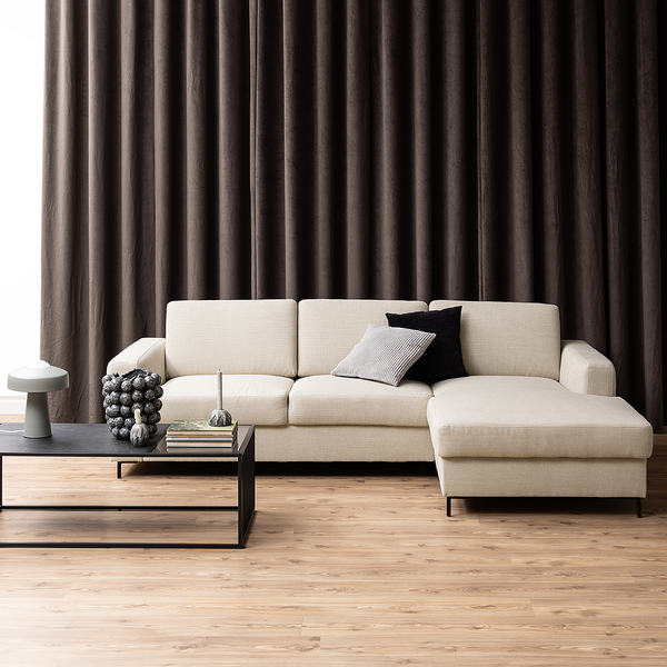 Couchtisch Mephisto 120 cm - Rauchglas / Metall - Schwarz