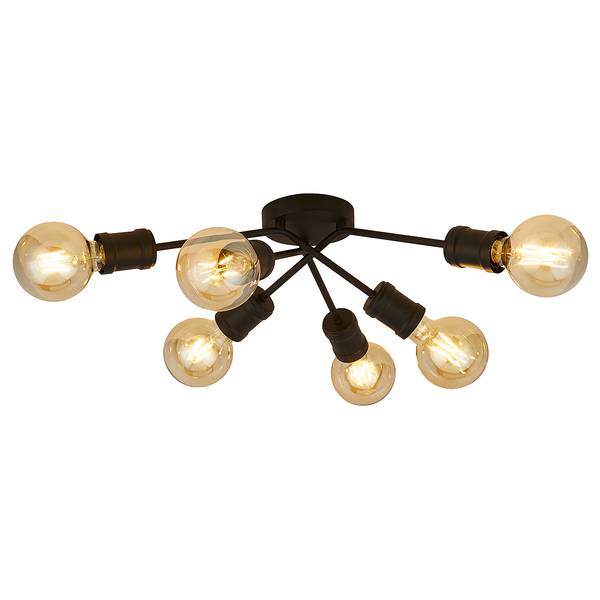 Deckenleuchte Dance - Stahl - Schwarz