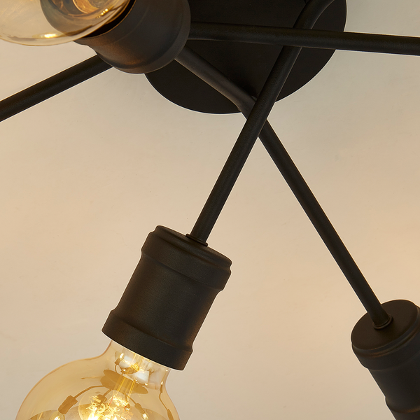 Deckenleuchte Dance - Stahl - Schwarz