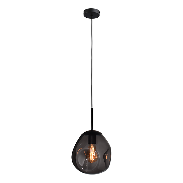 Pendelleuchte Lava - Stahl, pulverbeschichtet / Glas - 1-flammig