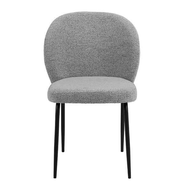 Polsterstuhl Carreras 2er-Set - Bouclé Stoff Moena: Grau