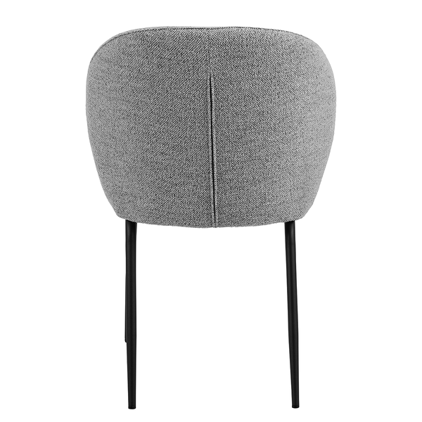 Polsterstuhl Carreras 2er-Set - Bouclé Stoff Moena: Grau