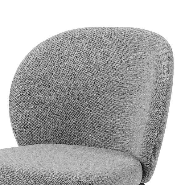 Polsterstuhl Carreras 2er-Set - Bouclé Stoff Moena: Grau