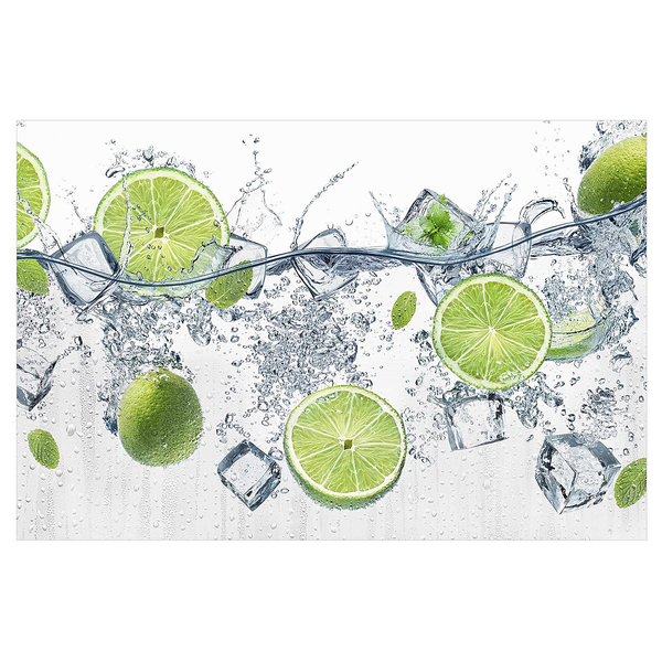 Vinylteppich Erfrischende Limette - Vinyl / Polyester - 150 x 100 cm