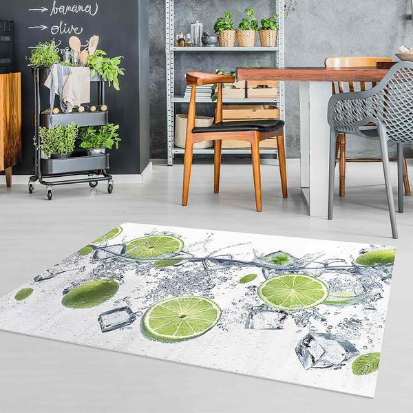 Vinylteppich Erfrischende Limette - Vinyl / Polyester - 150 x 100 cm
