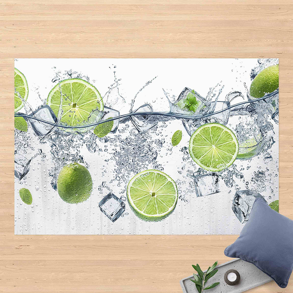 Vinylteppich Erfrischende Limette - Vinyl / Polyester - 150 x 100 cm