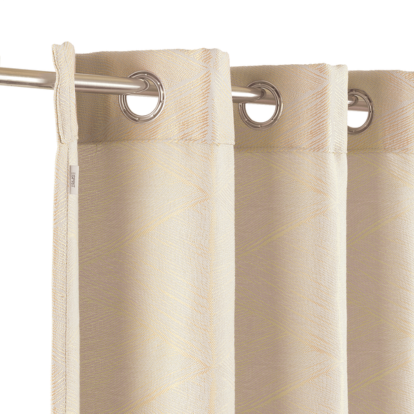 Ösenschal Julien - Polyester - 140 x 250 cm - Beige