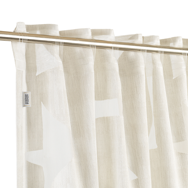 Schlaufenschal Deep - Baumwolle / Viskose / Polyester - Wollweiß - 125 x 250 cm