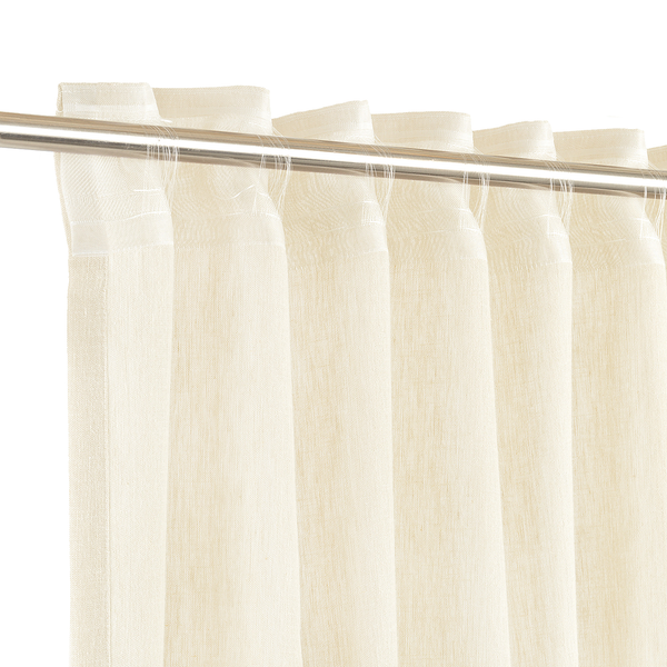 Schlaufenschal Breeze - Leinen / Polyester - 125 x 250 cm - Wollweiß