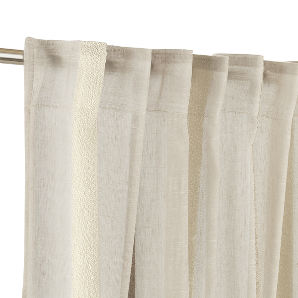 Schlaufenschal Linear - Polyester - Sand - 130 x 250 cm