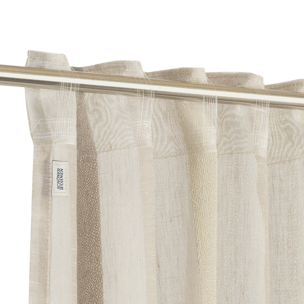 Schlaufenschal Linear - Polyester - Sand - 130 x 250 cm