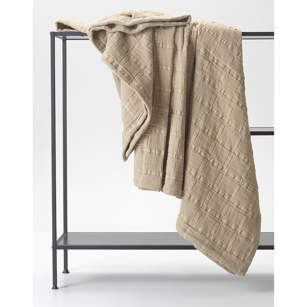 Tagesdecke Delight - Baumwolle - 220 x 240 cm - Sand