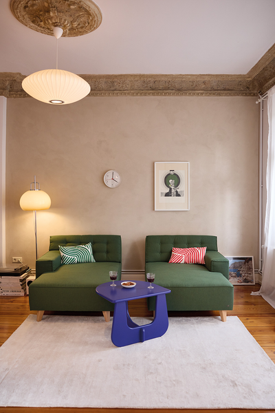 Kissenhülle Organic Waves - Baumwolle - 30 x 50 cm - Grün