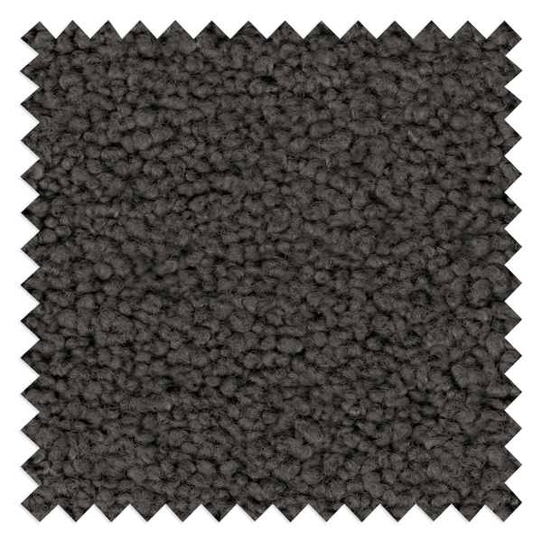 Polsterhocker Marson - Teddystoff Svea: Anthrazit