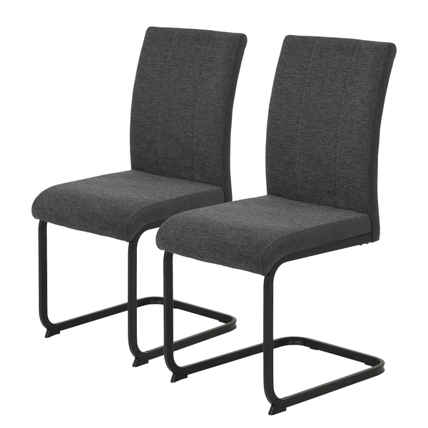 Freischwinger Ceelias 2er-Set - Anthrazit