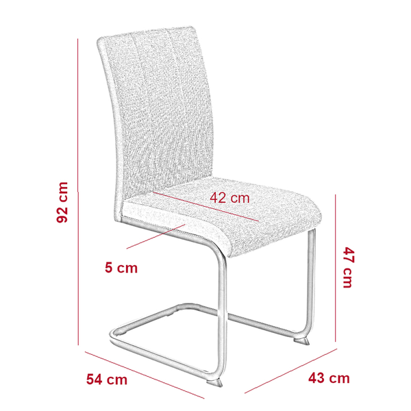 Freischwinger Ceelias 2er-Set - Anthrazit