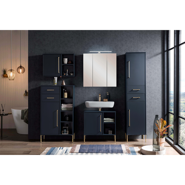 Waschbeckenunterschrank Kent - Nachtblau