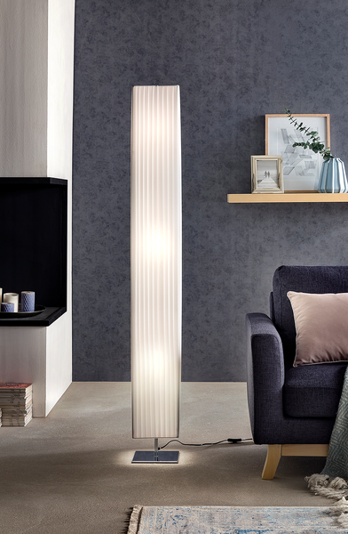 Stehleuchte Lindfield - Eisen - Weiß