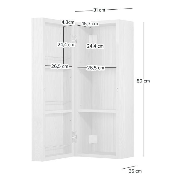 Hängeschrank STABY - Echtholzfurnier - Eiche