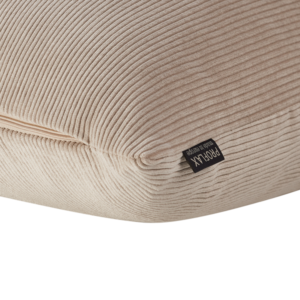 Kissenhülle Curd - Cord / Microfaser - 40 x 40 cm - Beige